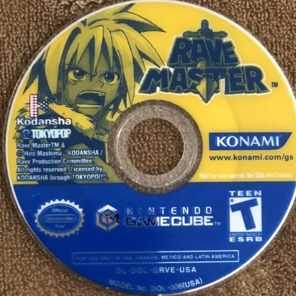 Rave master for Nintendo game cube just game no case pre-owned tested